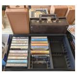 3 PC CASSETTE TAPE CASES & CASSETTES