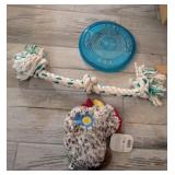 ASSTD DOG TOYS, SQUEAKY TOY, FRISBEE, ROPE TOY