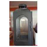 METAL & GLASS LANTERN CANDLE HOLDER