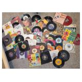ASSTD 45 RECORDS, ROD STEWART, ELVIS PRESLEY &