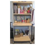 ANTHRO ADJ 4-SHELF METAL ROLLING UTILITY CART