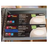 2 PC UTILITECH PRO FLUSH MOUNT CEILING FIXTURES #1