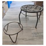 2 PC METAL PLANT STANDS