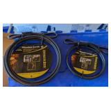 2 PC MASTER LOCK HEAVY DUTY BRAIDED STEEL CABLES