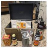 GUN CLEANING & MAINTENANCE ITEMS IN CASE