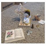 VTG LORD'S PRAYER WALL HANGING, ANGEL DECOR,