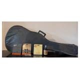GUITAR HARD CASE, POLISH-CLEANER-3/4 FULL,&
