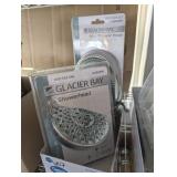 2 PC GLACIER BAY 86' SHOWER HOSE & SHOWER HEAD