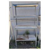 METAL SHELVING UNIT #1 4-SHELF