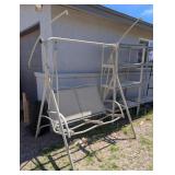 METAL 2-PERSON SWING W/CANOPY FRAME