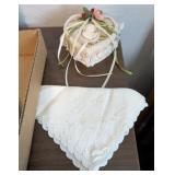 HAND CRAFTED LACE CAMEO KEEPSAKE BOX & LADIES