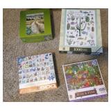 ASSTD PUZZLES #1, NEW, 500 & 1000 PC PUZZLES