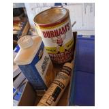 BOILED LINSEED OIL, DURHAM'S ROCK HARD WATER PUTTY