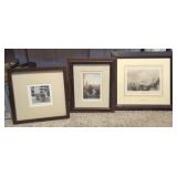 3PC FRAMED ARTWORK, 'PORT DE COVE, CORK' & FRAMED