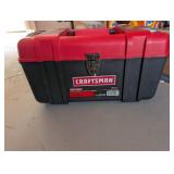 CRAFTSMAN 17' TOOL BOX W/TRAY, BLACK/RED