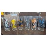 6 PC LOONEY TUNES PEPSI COLLECTOR GLASSES