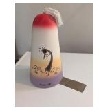 HAND PAINTED SW STYLE POTTERY WIND CHIME