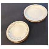 7 PC GIBSON ELITE DINNER & SNACK PLATES