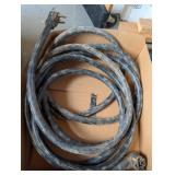 BLACK HEAVY DUTY POWER CORD-HAS HAD REPAIR