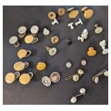 ASSTD VTG/ANTQ CUFF LINKS, COLLAR STUDS BAKELITE?,