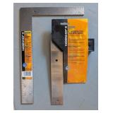 JOHNSON 8X12' CARPENTER SQUARE & 8' TRY & MITER