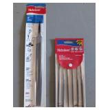 2 PC NICHOLSON 8' MILL FILE, 5-1/2' HOBBY FILE SET