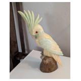 CARVED STONE COCKATOO