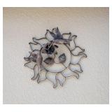 METAL HUMMINGBIRD/SUN BURST WALL ART