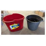 2PC PLASTIC PAILS