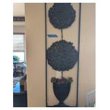 METAL TOPIARY WALL ART #1 W/SUCCULENTS
