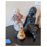 3PC BELL, GIRL SCULTURE, HAND CRAFTED DOLL