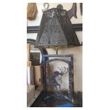 METAL KOKOPELLI LAMP #1