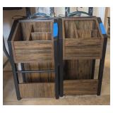 2PC END TABLES WSTORAGE COMPARTMENTS