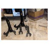 ASSTD PICTURE FRAME/PLATE HOLDERS, METAL, WOOD