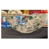 GLASS POINSETTIA  BOWL