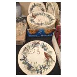 LENOX WINTER GREETINGS PORCELAIN DINNER PLATES &
