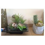 2PC FAUX SUCCULENTS DECOR