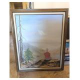 FRAMED ARTWORK, MOUNTAIN OVERLOOK