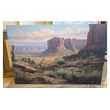 SOUTHWEST DESERT STRETCHED CANVAS ARTWORK