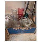 ASSTD GLASS VASES, ASSTD SIZES