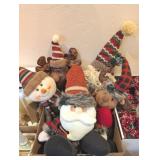 ASSTD PLUSH CHRISTMAS DECOR, SANTA, SNOWMEN &
