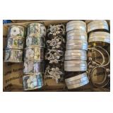 ASSTD NAPKIN RINGS #2, MOTHER OF PEARL INLAY,
