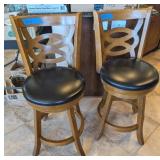 2PC SWIVEL BAR STOOLS
