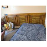 KING SIZE BED FRAME W/WOOD HEADBOARD & TWIN SIZE
