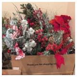 ASSTD CHRISTMAS DECOR, GREENERY, POINSETTIA,