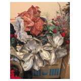 ASSTD FAUX CHRISTMAS DECOR, SILVER MAGNOLIAS &