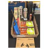 ASSTD FLASHLIGHTS, LED FINGERLESS OUTDOOR GLOVES,