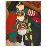 ASSTD CROCHETED CHRISTMAS DECOR, BOOTIES, HAT,