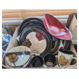 21PC PFALTZGRAFF PAINTED POPPIES DISH SET, MUGS,