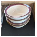 4PC MIKASA PLUM BOWLS